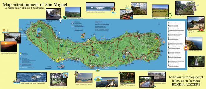 Map of sao miguel | www.visitportugal.com Map of sao miguel | www.visitportugal.com